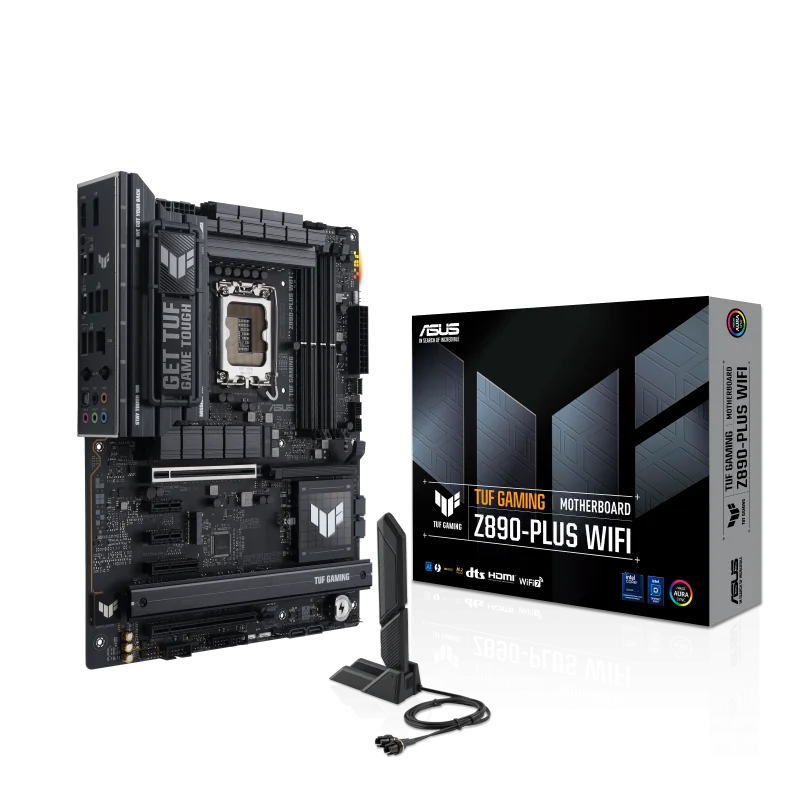 Asus TUF Gaming Motherboard Z890-Plus with Wifi-6 Support DDR5 Intel® Z890 (LGA 1851) ATX Asus TUF Gaming Motherboard Z890-Plus with Wifi-6 Support DDR5 Intel® Z890 (LGA 1851) ATX